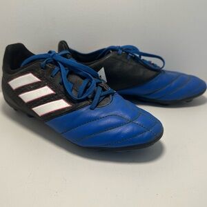 ADIDAS Boys Ace FxG Soccer Cleats Blue Black Size 4